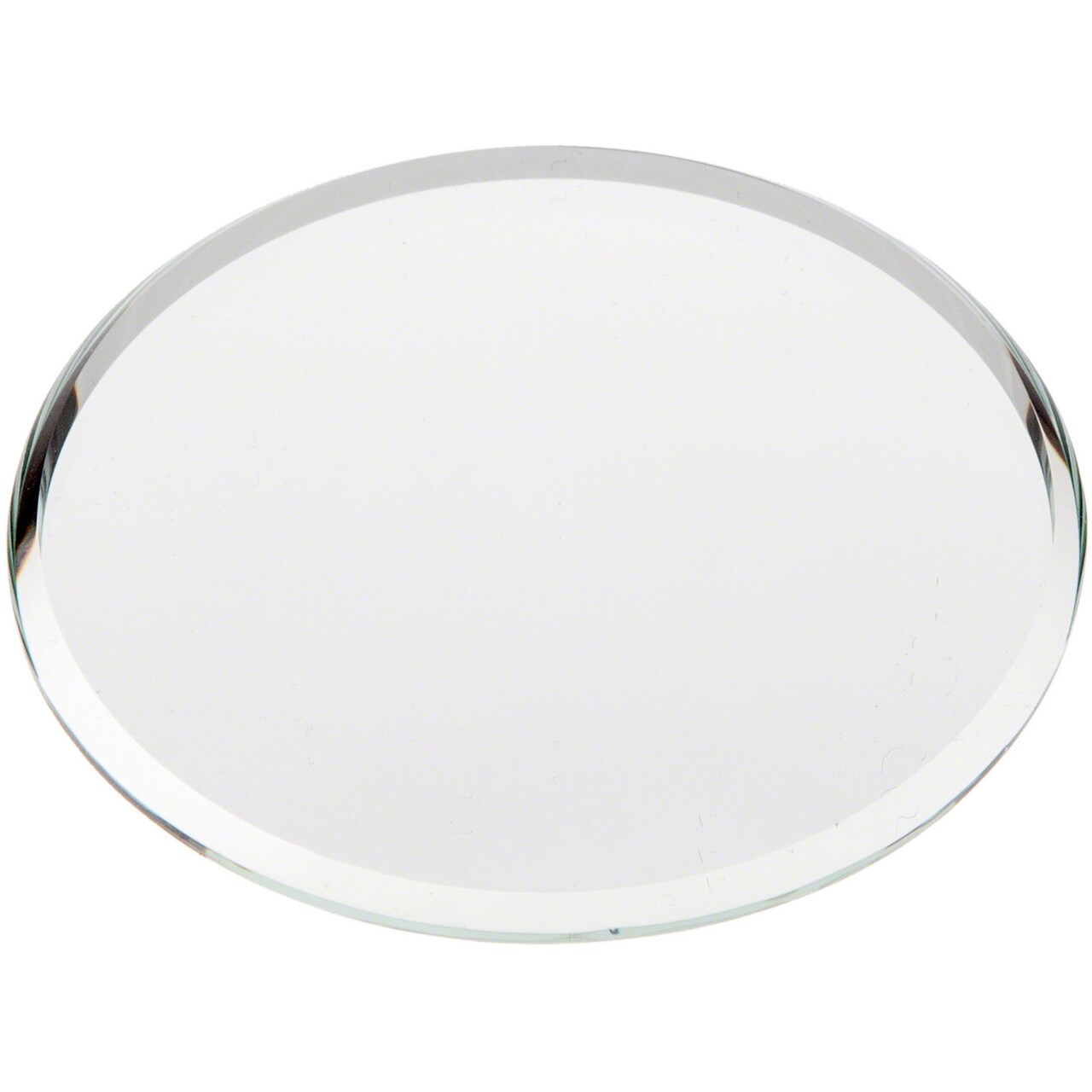 Plymor 2.5" Round, 3mm Thick Beveled Glass Mirror Circle